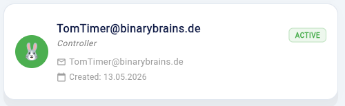 User auswählen